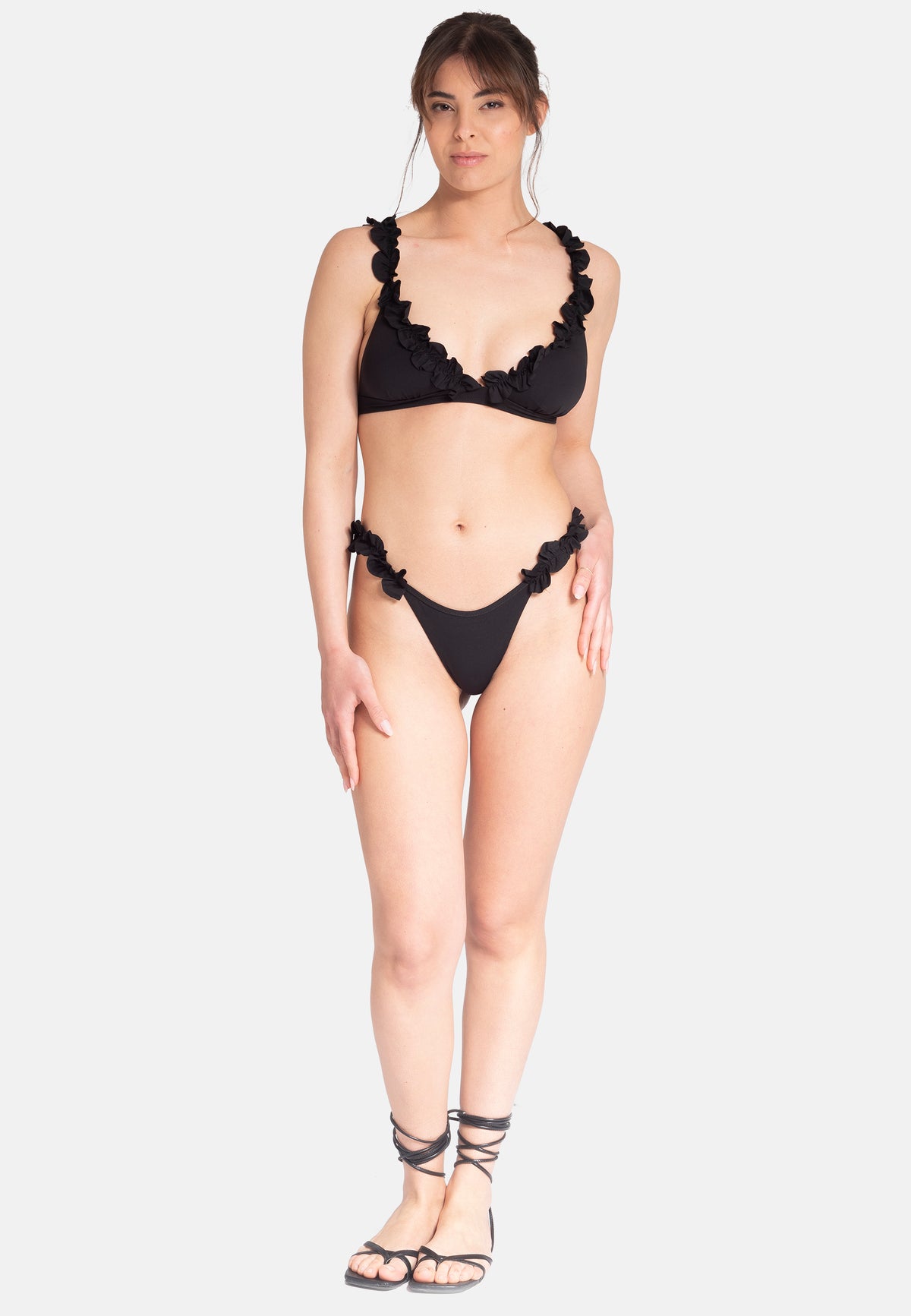 BLUETE COSTUME FANCY BLOSSOM BT-22 Colore NERO MADE IN ITALY
