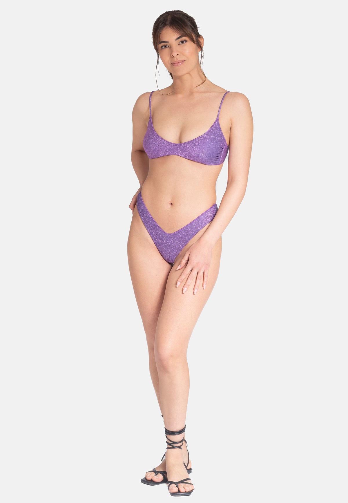 BLUETE COSTUME PARTY SHIMMER BT-20-LILLA- MADE IN ITALY