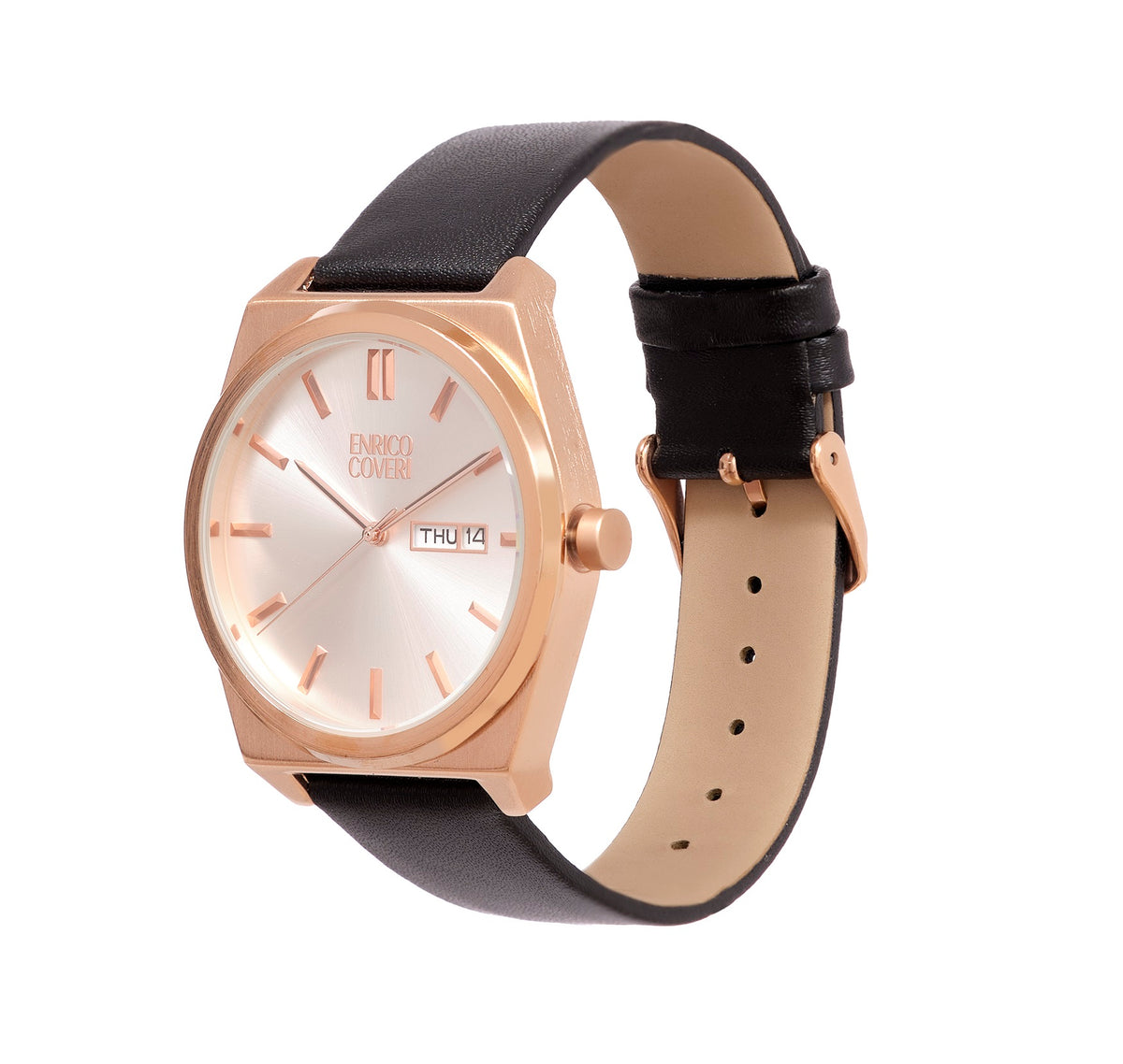 ENRICO COVERI TIME HIM GOLD OROLOGIO uomo ECTC095 NERO