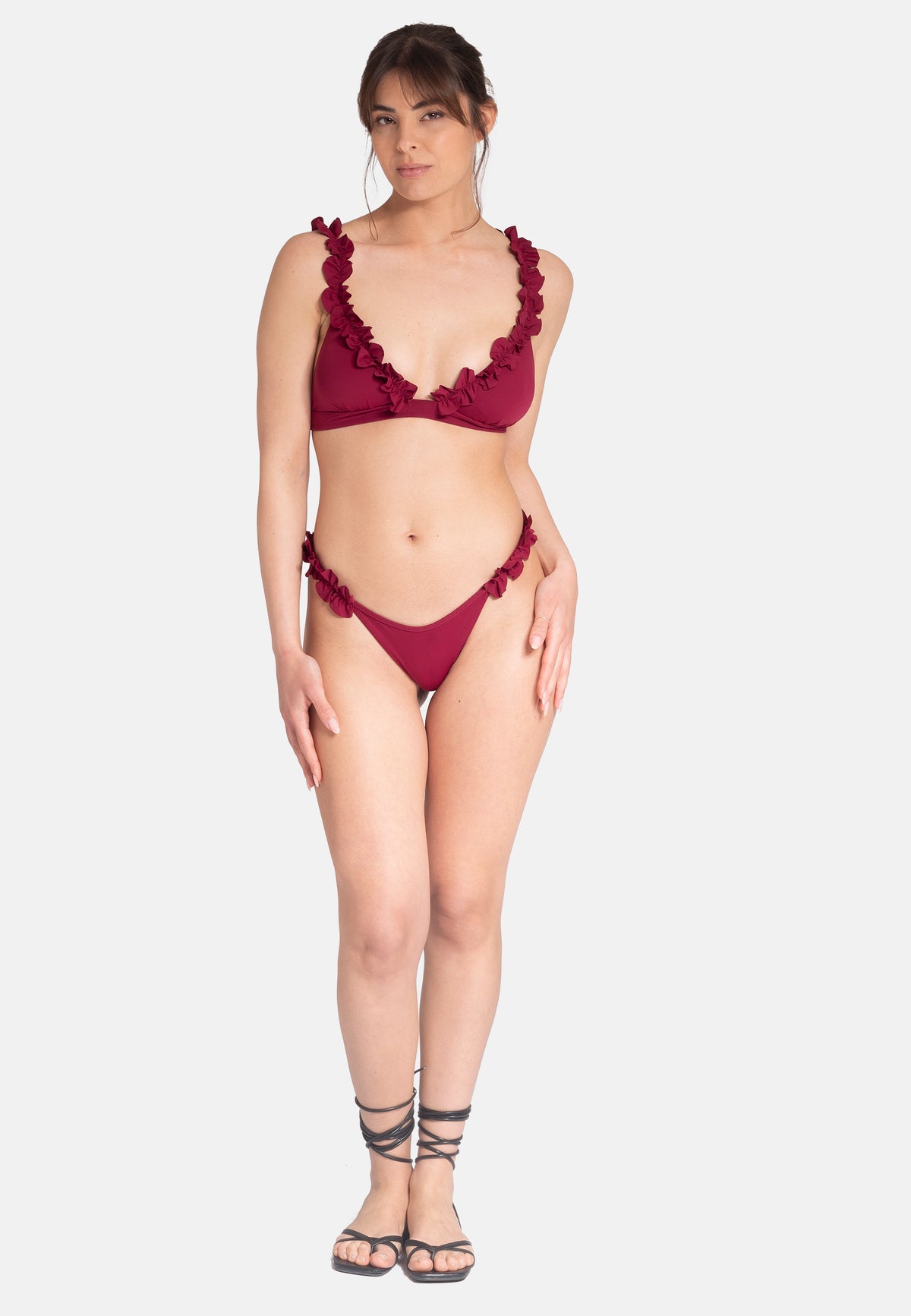 BLUETE COSTUME FANCY BLOSSOM BT-22 Colore BORDEAUX MADE IN ITALY