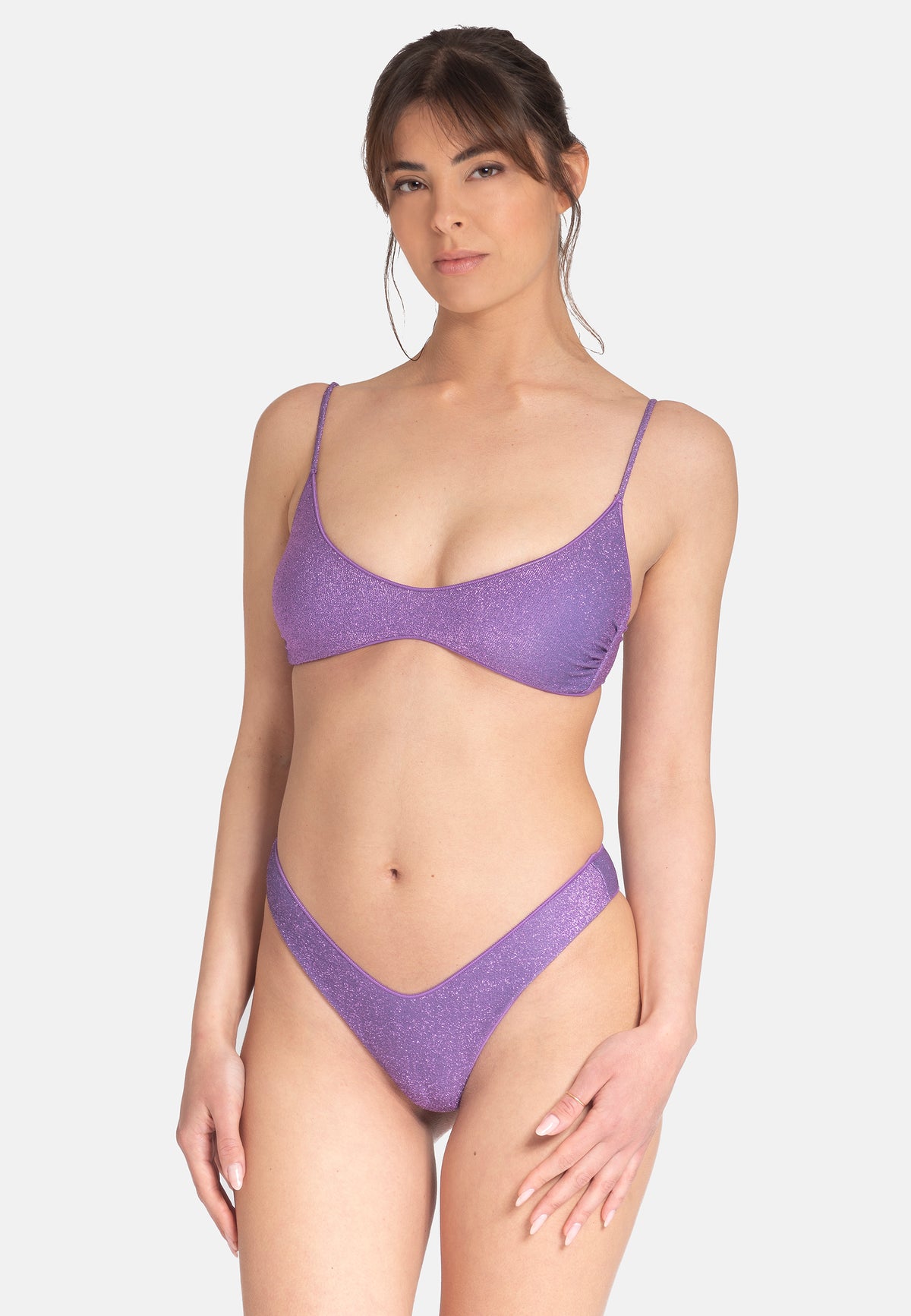 BLUETE COSTUME PARTY SHIMMER BT-20-LILLA- MADE IN ITALY