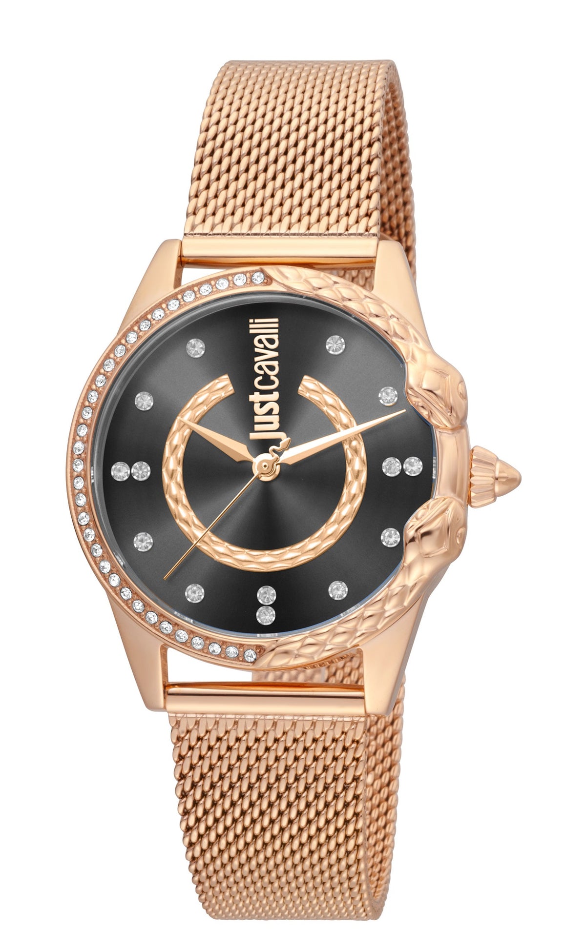 JUSTCAVALLI OROLOGIO ANIMALIER QUARTZ donna  JC1L095M0085 ROSEGOLD/BLACK