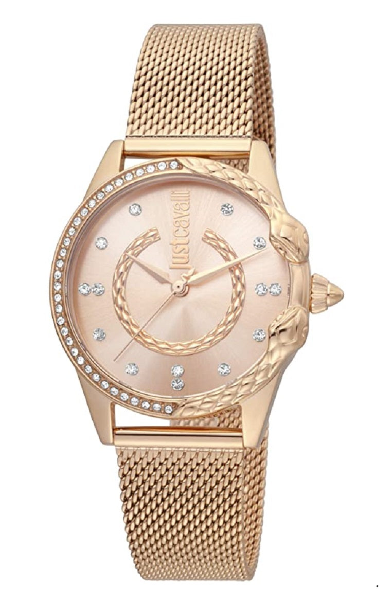 JUSTCAVALLI OROLOGIO ANIMALIER QUARTZ donna  JC1L095M0075 ROSEGOLD