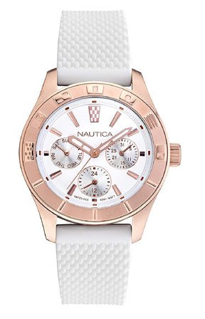 Nautica watch- MULTIFUNCTION PACIFIC BEACH- NAPPBS034 donna bianco