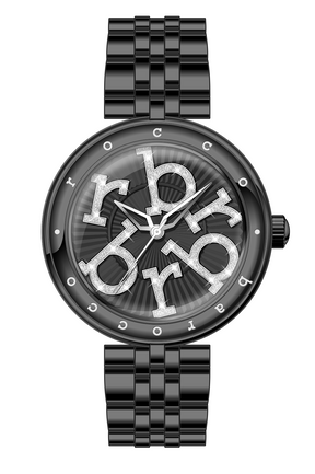 Roccobarocco watch- DIAMONDS- RB.4878L-01M donna BLACK