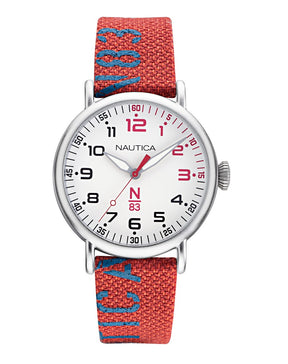 Nautica watch- N83 LOVES THE OCEAN- NAPLSS004 unisex rosso