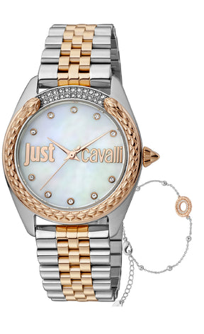JUST CAVALLI  Watch PRESTIGE BOX SET donna  JC1L195M0115 SILVER/ROSEGOLD
