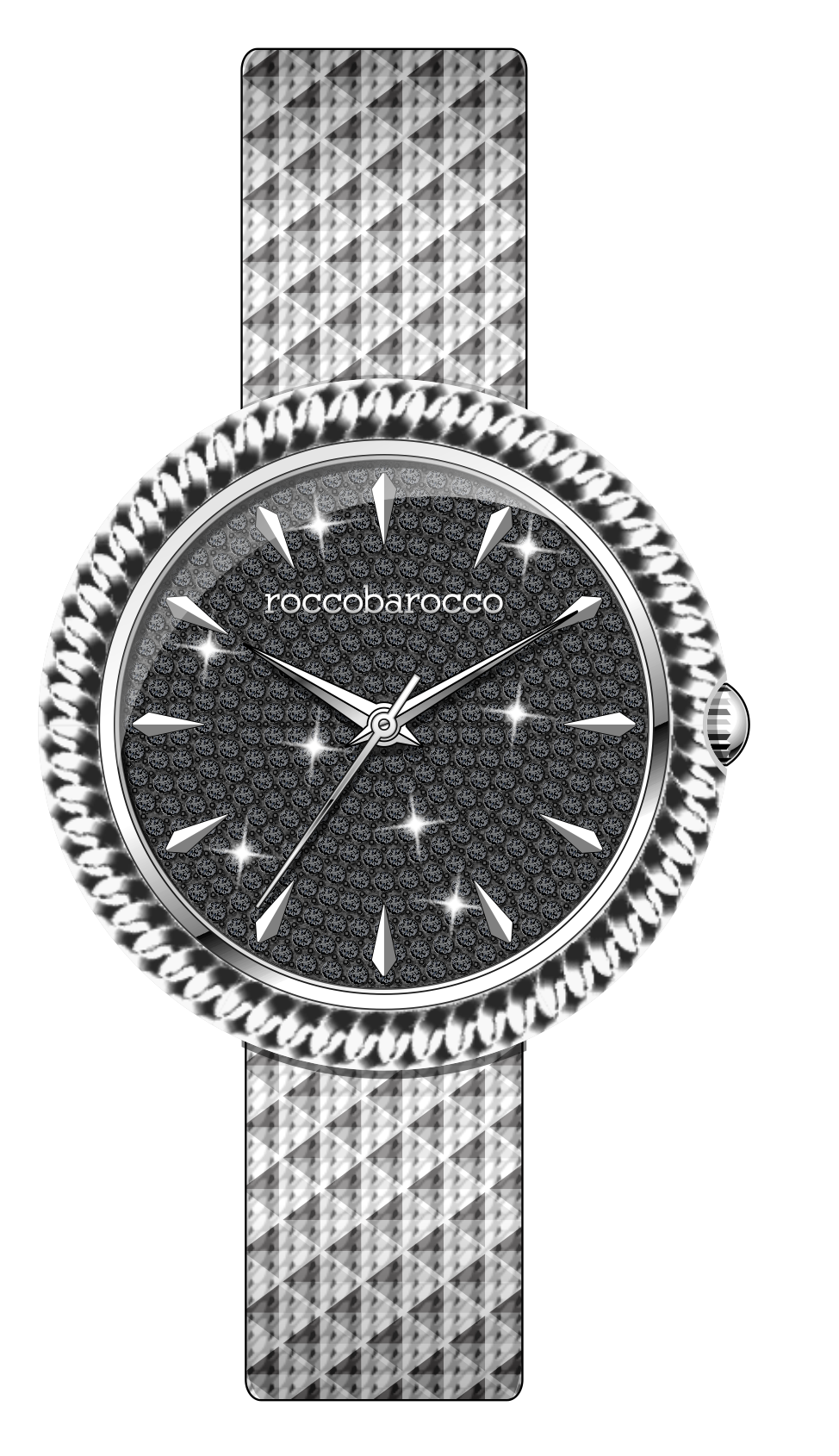 Roccobarocco watch- STARS -RB.2950L-02M donna SILVER