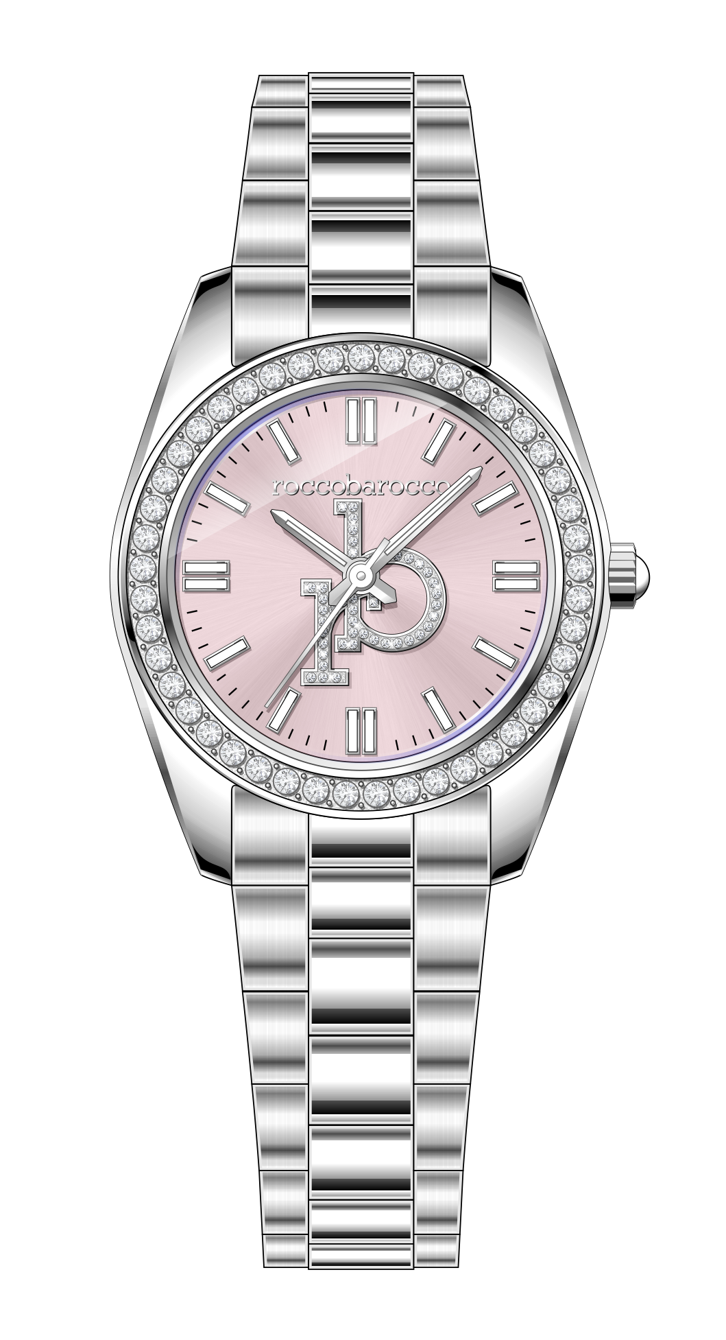 Roccobarocco watch- JUST- RB PERPETUAL-RB.3468L-08M donna SILVER