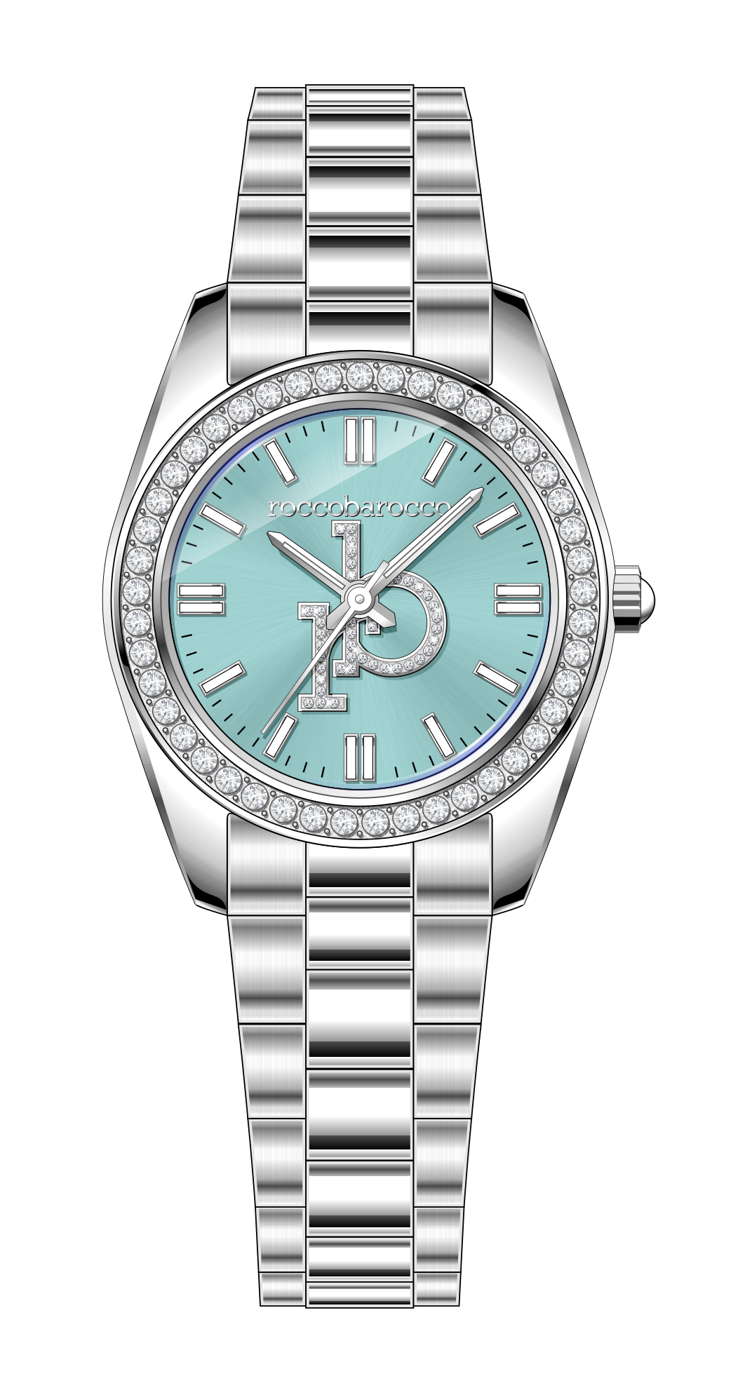 Roccobarocco watch- JUST- RB PERPETUAL-RB.3468L-06M donna SILVER
