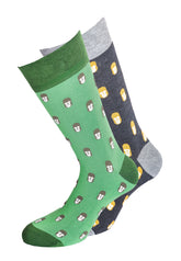GORILLA SOCKS-2 PACK JUNGLE MID-CALF SOCKS