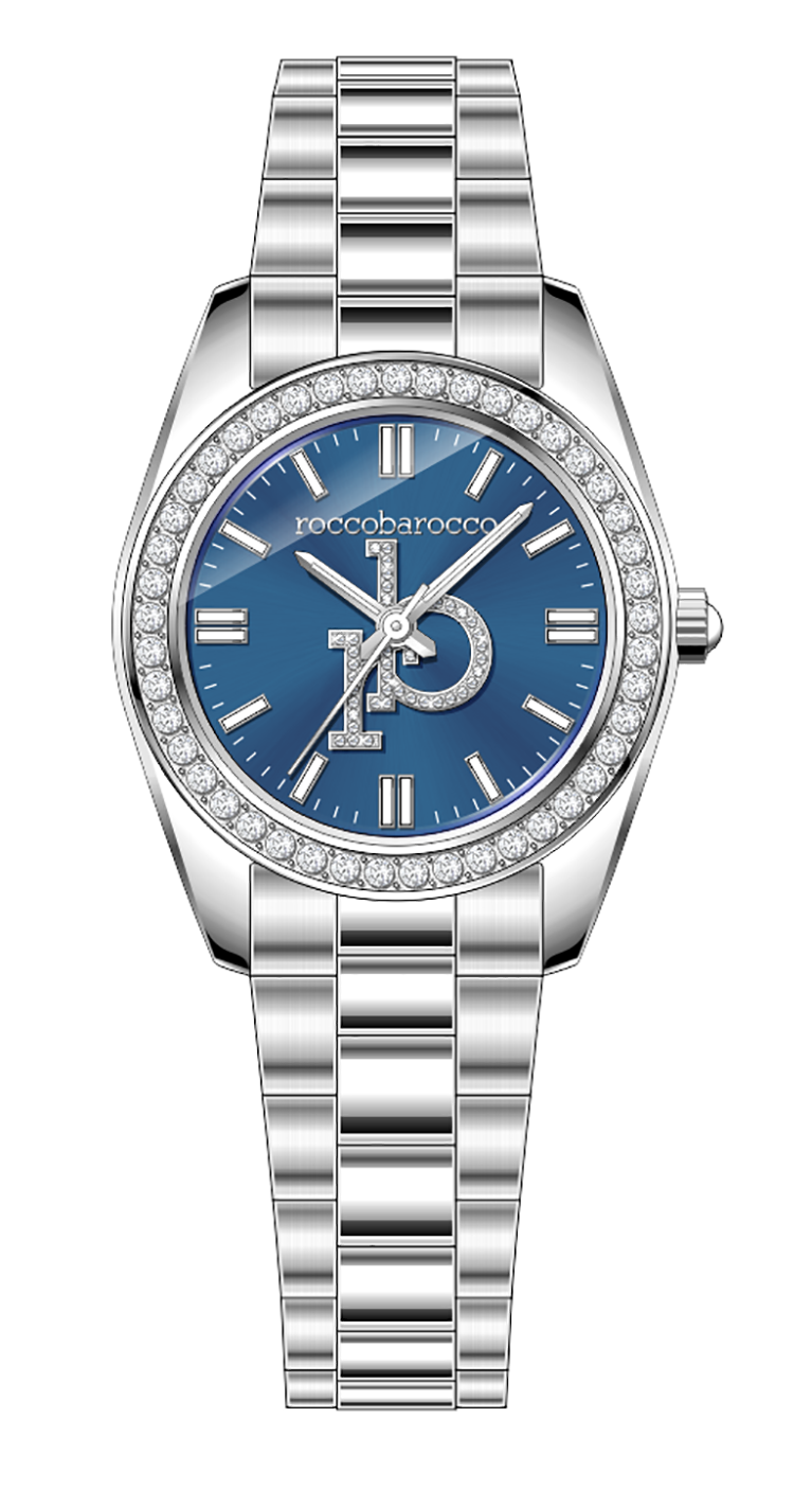 Roccobarocco watch- JUST- RB PERPETUAL-RB.3468L-01M donna SILVER