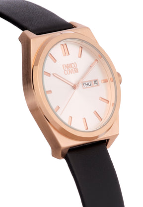 ENRICO COVERI TIME HIM GOLD OROLOGIO uomo ECTC095 NERO