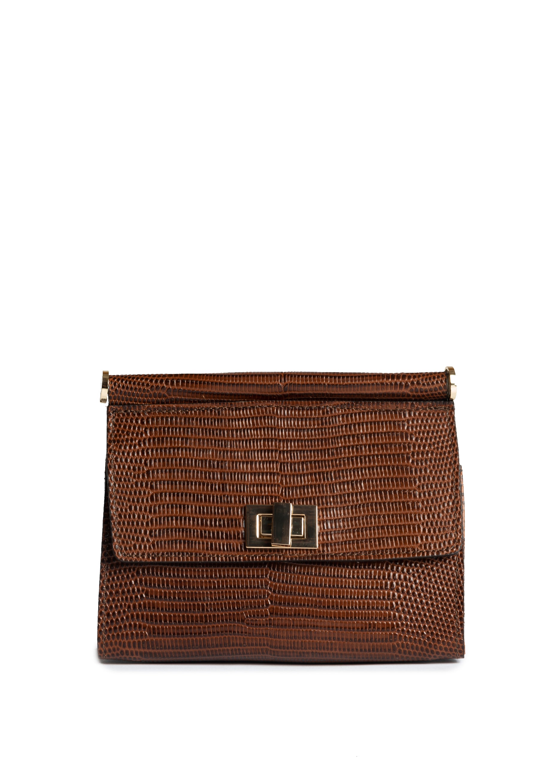 GIANNI NOTARO BORSA KARLA GN-150-01 colore cotto lucertola Made in italy