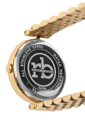 Roccobarocco watch- DIAMONDS- RB.4878L-02M donna GOLD