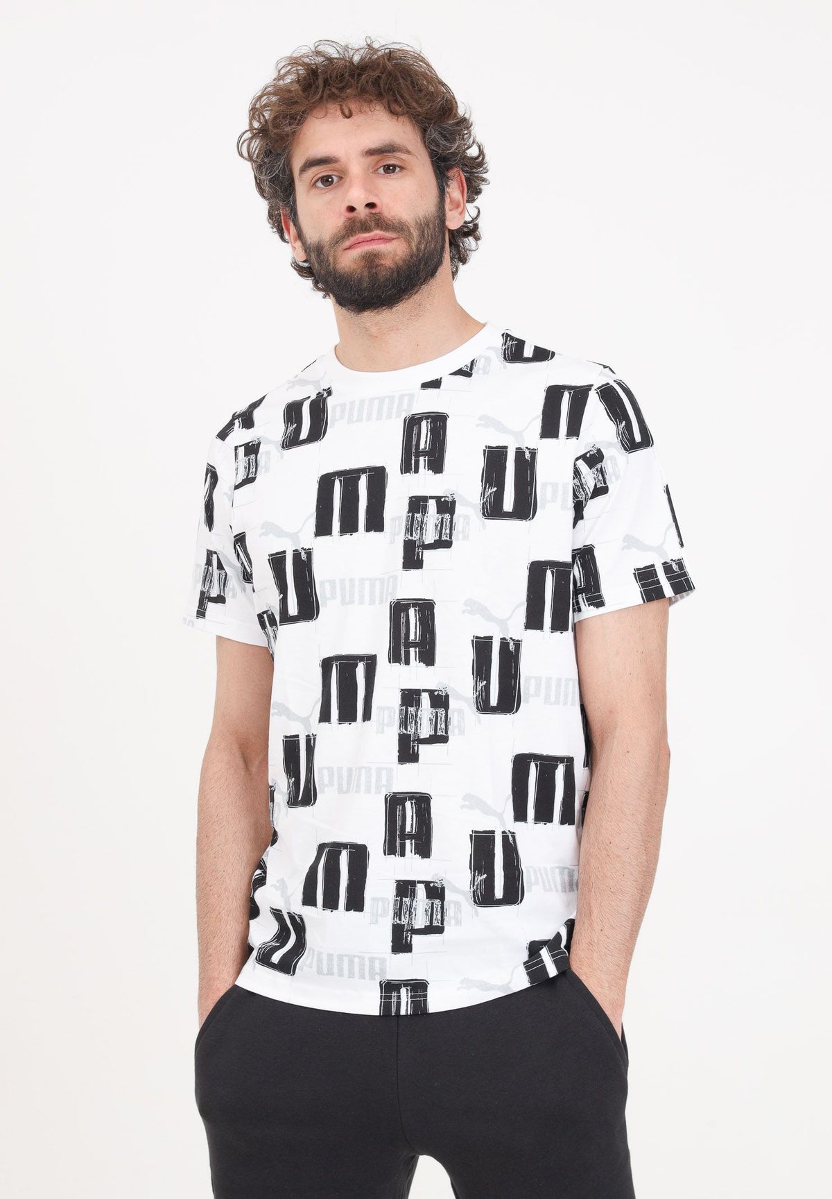 T-SHIRT ESS+ LOGO LAB AOP 678982-02
