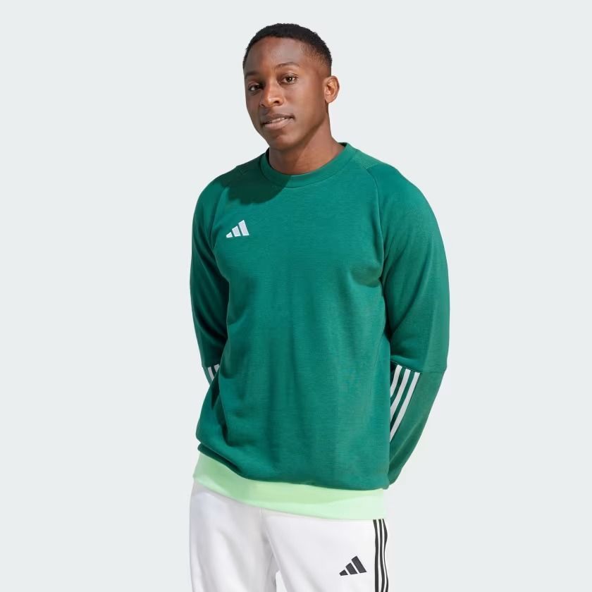 FELPA GIRACOLLO TIRO23 DARK GREEN  HU1324