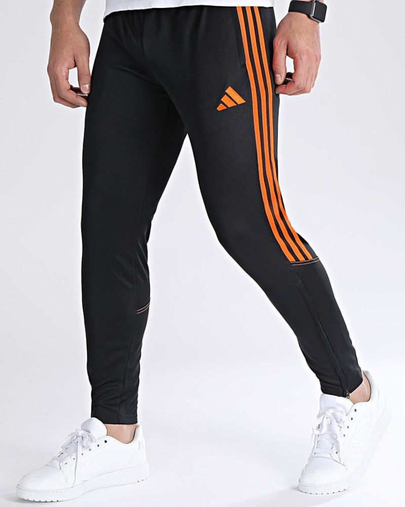 PANTALONE TUTA  BLACK/APP SIGNAL ORANGE HZ0181