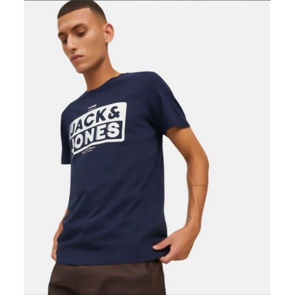 T-SHIRT Logo Crew Neck  12219832-NAVY_B