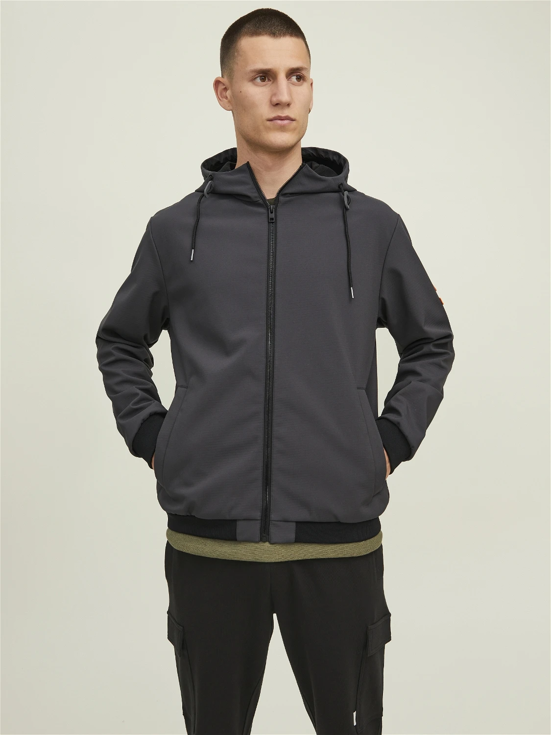 GIACCA  WAFFLE JACKET NOOS ASPHALT