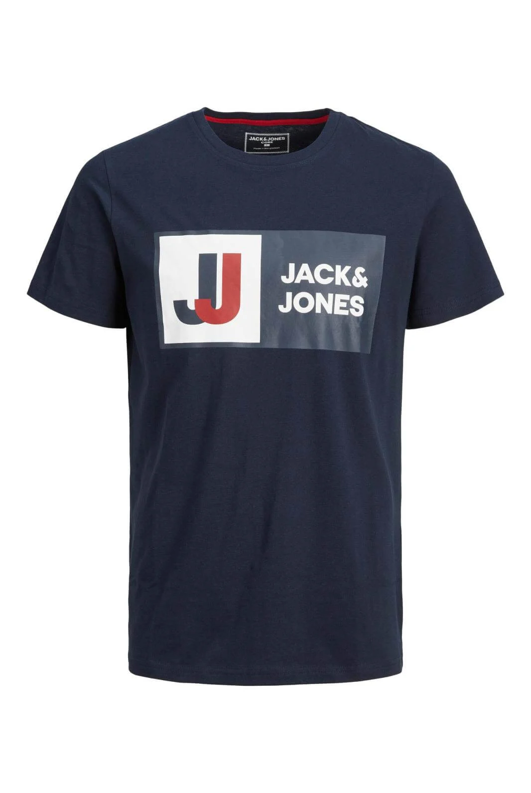 T-SHIRT JCOLOGAN TEE SS CREW 12216270-NAVY_B